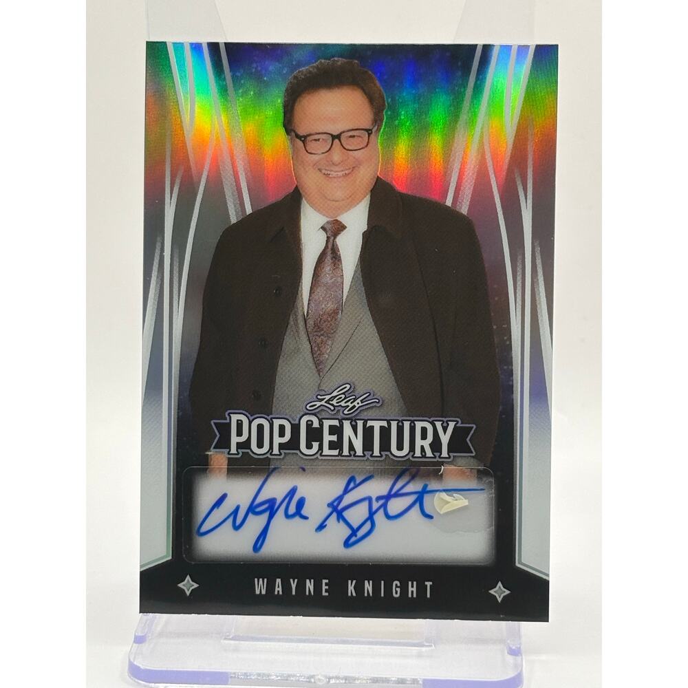 2025 Leaf Metal Pop Century Wayne Knight Prismatic Silver Auto 16/25 SP Seinfeld